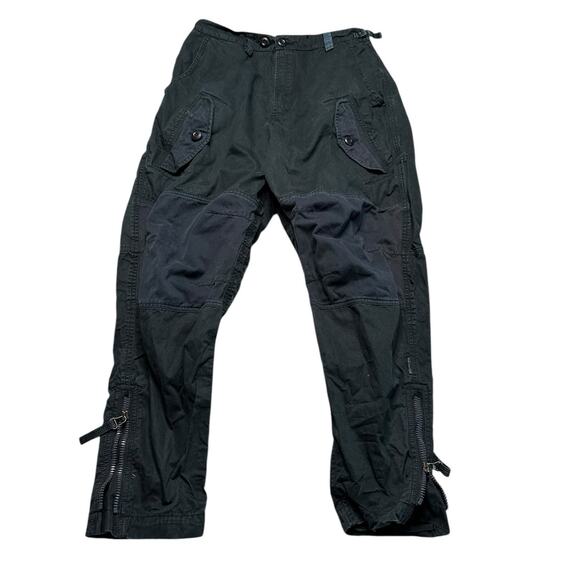 MAHARISHI Washed Black Cargo Utility Pants Size Mens Size XS - Picture 1 of 11